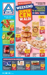 Gazetka promocyjna Aldi - Okazje na weekend - Gazetka - ważna od 01.03 do 01.03.2025 - strona 1 - produkty: Kurczak, Pączek, Borówka, Papier, Cukier, Mięsne specjały, Kawa, Faworki, Papier toaletowy, Czekolada mleczna, Czekolada, Mola, Lavazza, Pomidory, Fa