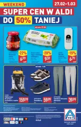 Gazetka promocyjna Aldi - Okazje na weekend - Gazetka - ważna od 01.03 do 01.03.2025 - strona 10 - produkty: Odkurzacz, Por, Borówka, Sneakersy, Jaja, O nas, Dres, Spodnie, Biuro, Spodnie dresowe, Olej, Wkład olejowy, Fa
