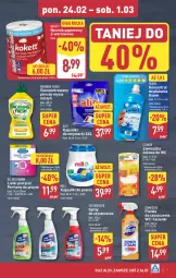 Gazetka promocyjna Aldi - Okazje na weekend - Gazetka - ważna od 01.03 do 01.03.2025 - strona 7 - produkty: Domestos, Do mycia naczyń, Spray do czyszczenia, Papier, Perfum, Clin, Płyn do mycia naczyń, Ręcznik, Putzmeister, Płyn do mycia, Zmywarki, Pianka do czyszczenia, Kapsułki do prania