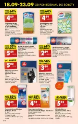 Gazetka promocyjna Biedronka - Od poniedzialku - Gazetka - ważna od 23.09 do 23.09.2023 - strona 46 - produkty: Gra, Zawieszka do wc, Worki na śmieci, Rękawice, Chusteczki, Kostka do wc, Worki na śmiec, Znicz, Olej, Wkład olejowy, Fa