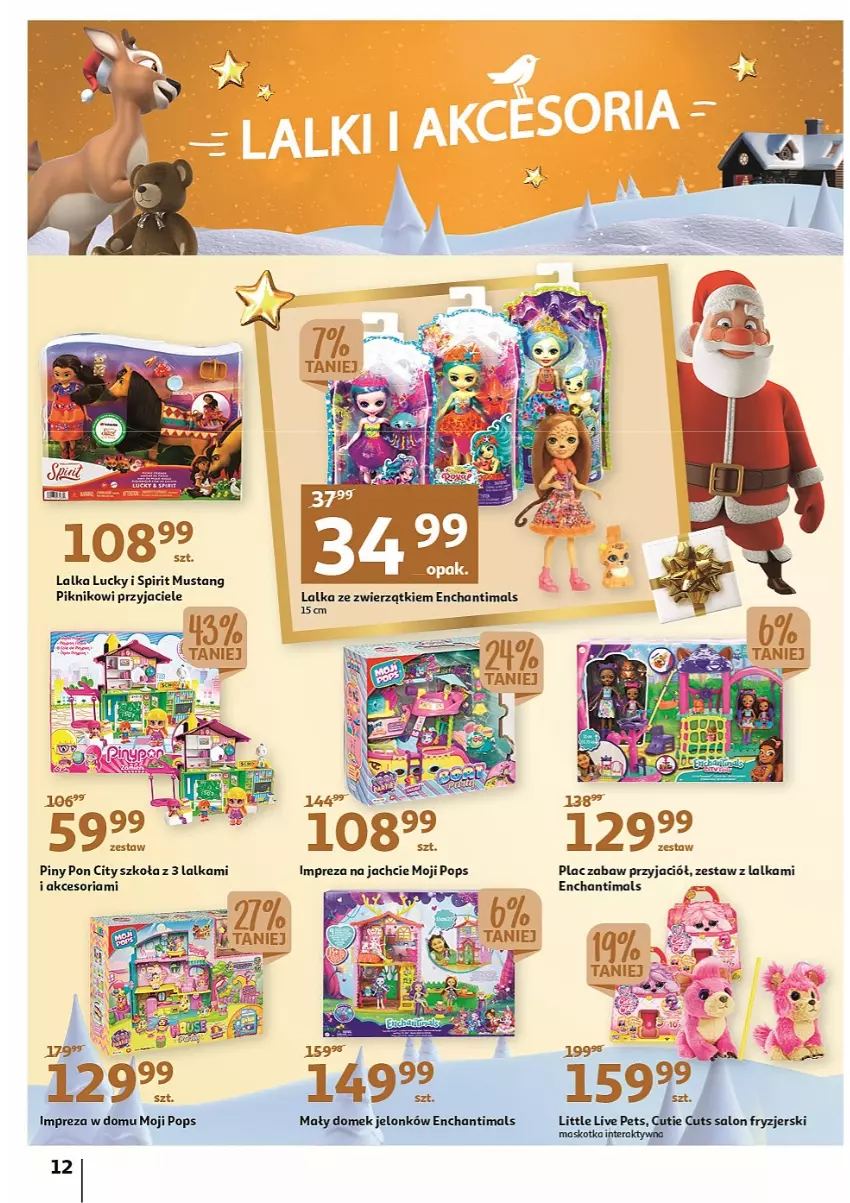 Gazetka promocyjna Auchan - Katalog MAGIA zabawek i dekoracji! - ważna 10.11 do 23.11.2022 - strona 12 - produkty: Enchantimals, Lalka, Mus