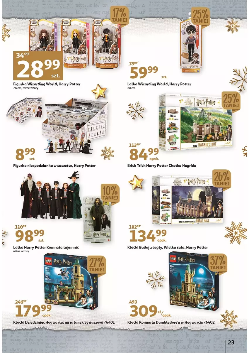 Gazetka promocyjna Auchan - Katalog MAGIA zabawek i dekoracji! - ważna 10.11 do 23.11.2022 - strona 23 - produkty: Harry Potter, Klocki, Lalka