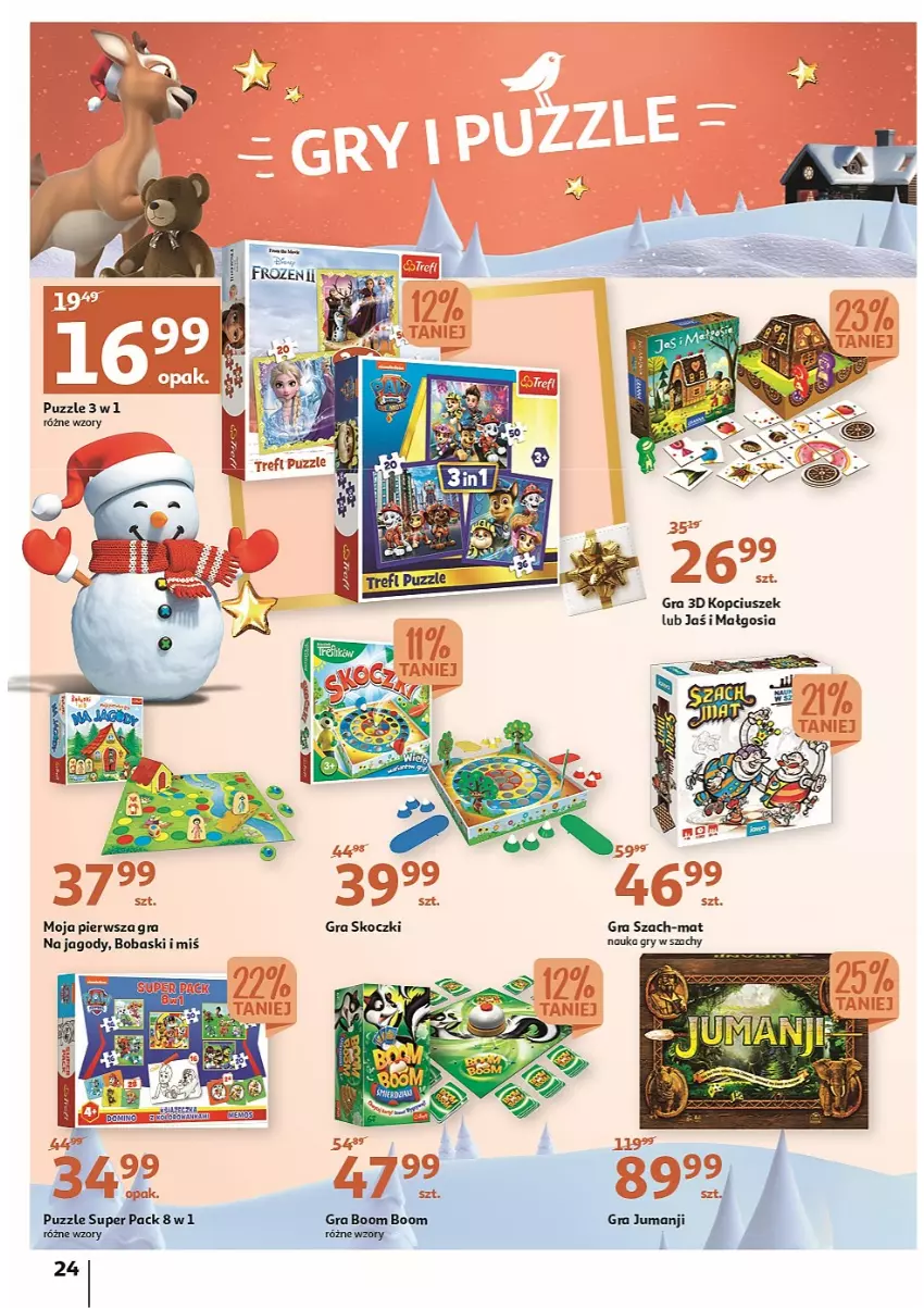 Gazetka promocyjna Auchan - Katalog MAGIA zabawek i dekoracji! - ważna 10.11 do 23.11.2022 - strona 24 - produkty: Gra, Gry, Jagody, Koc, Puzzle, Szachy