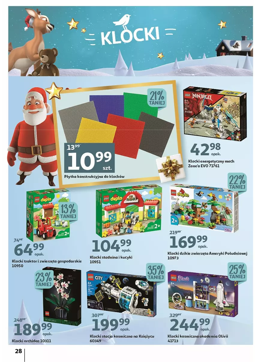 Gazetka promocyjna Auchan - Katalog MAGIA zabawek i dekoracji! - ważna 10.11 do 23.11.2022 - strona 28 - produkty: Klocki, Traktor, Zwierzęta