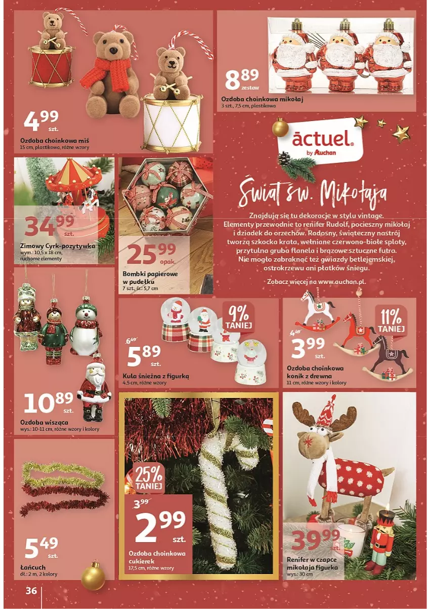 Gazetka promocyjna Auchan - Katalog MAGIA zabawek i dekoracji! - ważna 10.11 do 23.11.2022 - strona 36 - produkty: Dziadek do orzechów, Koc, Kula śnieżna, Ozdoba