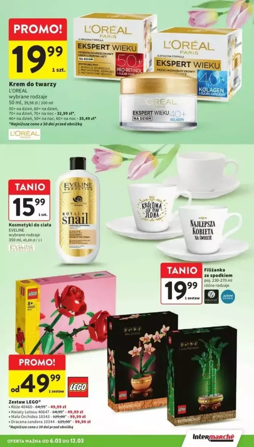 Gazetka promocyjna Intermarche - ważna 06.03 do 12.03.2025 - strona 7 - produkty: Eveline, Filiżanka, Kolagen, Krem do twarzy, LEGO