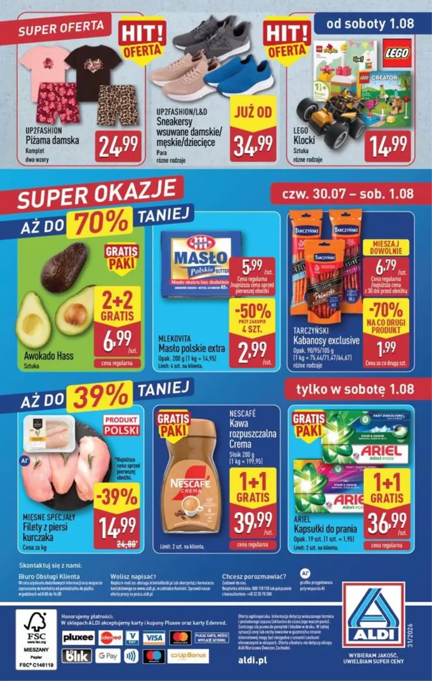 Gazetka promocyjna Aldi - Oferta weekendowa - ważna 30.07 do 01.08.2026 - strona 12 - produkty: Dzieci, Fa, Kurczak, Masło, Mleko, Piżama