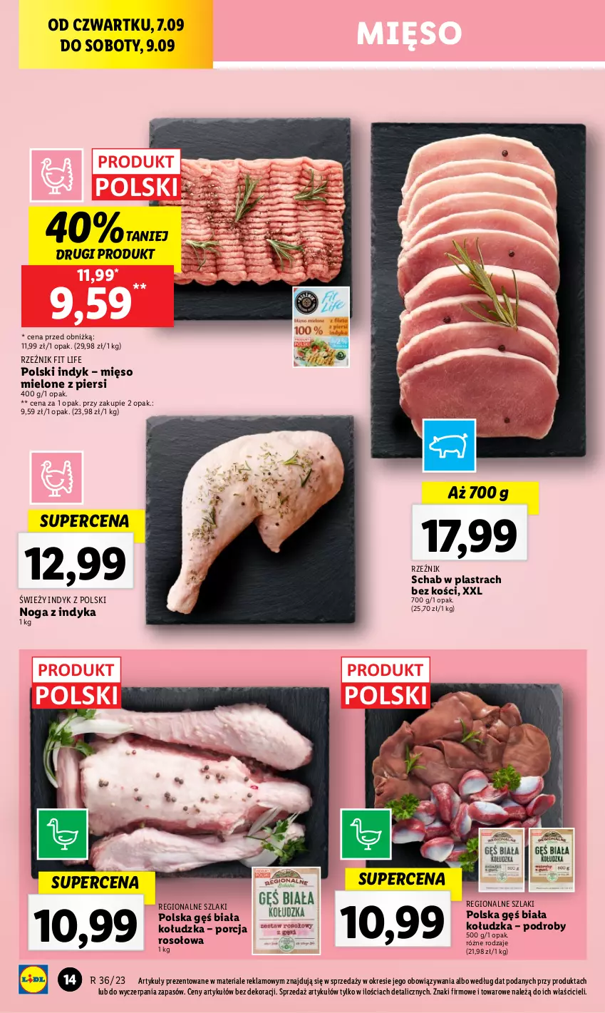 Gazetka promocyjna Lidl - GAZETKA - ważna 06.09 do 09.09.2023 - strona 34 - produkty: Mięso, Mięso mielone, Por