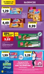 Gazetka promocyjna Lidl - GAZETKA - Gazetka - ważna od 09.09 do 09.09.2023 - strona 42 - produkty: Ciastka, Jeżyki, Czekolada mleczna, Czekolada, Baton, Guma do żucia, Kokos