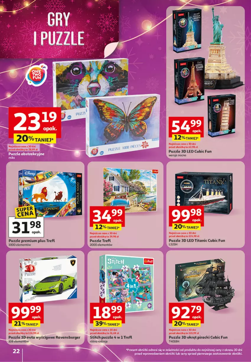 Gazetka promocyjna Auchan - Katalog Zabawki Święta jak babcię kocham Hipermarket - ważna 06.11 do 26.11.2025 - strona 22 - produkty: Astor, BIC, Burger, Fa, Puzzle, Ravensburger