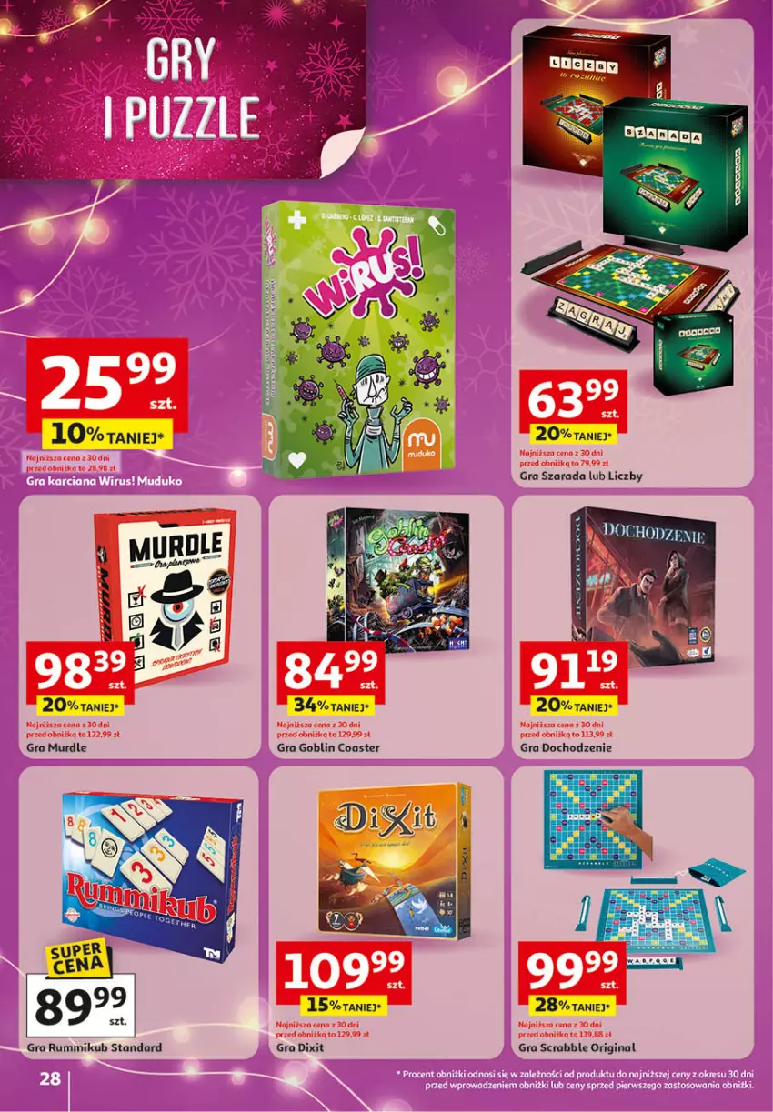 Gazetka promocyjna Auchan - Katalog Zabawki Święta jak babcię kocham Hipermarket - ważna 06.11 do 26.11.2025 - strona 28 - produkty: Fa, Gin, Gra, Mola, Por, Rum, Scrabble