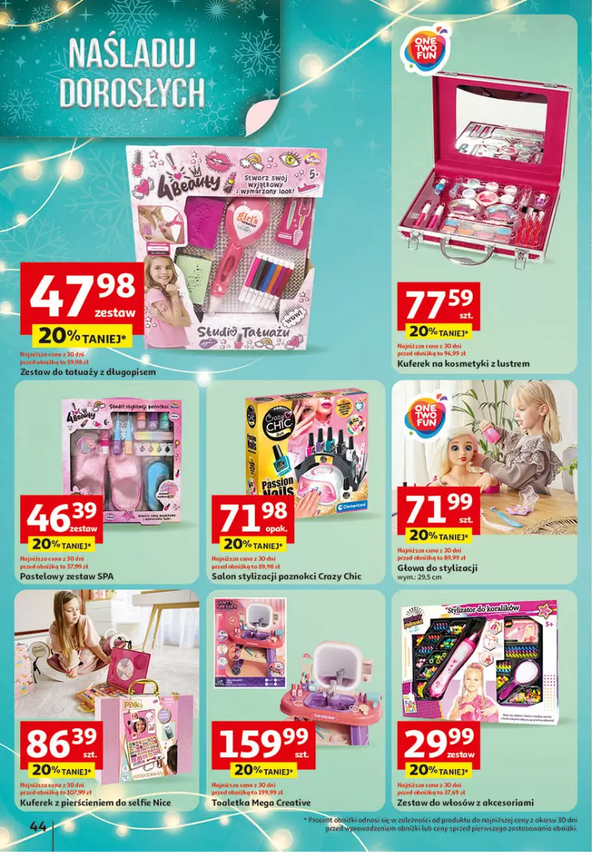 Gazetka promocyjna Auchan - Katalog Zabawki Święta jak babcię kocham Hipermarket - ważna 06.11 do 26.11.2025 - strona 44 - produkty: Crazy Chic, Długopis, Toaletka