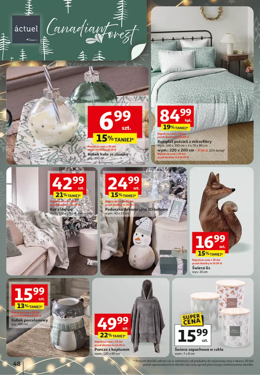 Gazetka promocyjna Auchan - Katalog Zabawki Święta jak babcię kocham Hipermarket - ważna 06.11 do 26.11.2025 - strona 48 - produkty: Kubek, Ponczo, Pościel