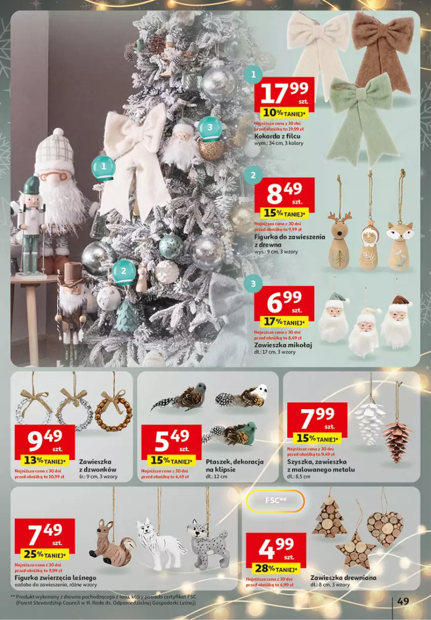 Gazetka promocyjna Auchan - Katalog Zabawki Święta jak babcię kocham Hipermarket - ważna 06.11 do 26.11.2025 - strona 49 - produkty: Ozdoba