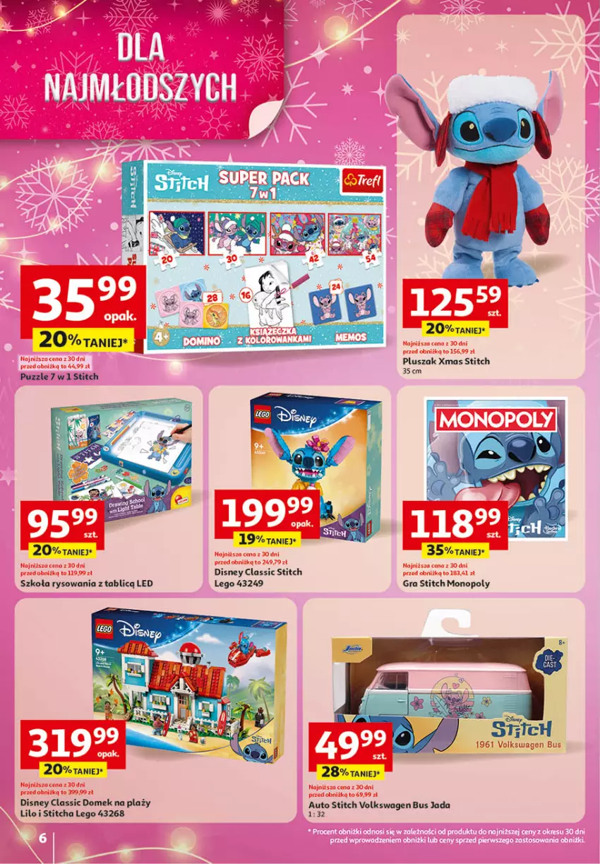 Gazetka promocyjna Auchan - Katalog Zabawki Święta jak babcię kocham Hipermarket - ważna 06.11 do 26.11.2025 - strona 6 - produkty: Disney, Gra, LEGO, Monopoly, Puzzle