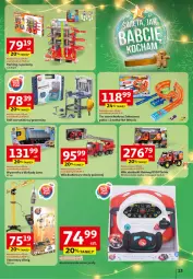 Gazetka promocyjna Auchan - Katalog Zabawki Święta jak babcię kocham Hipermarket - Gazetka - ważna od 26.11 do 26.11.2025 - strona 13 - produkty: Kierownica, Stół warsztatowy, Wywrotka, Stół, Wóz strażacki, Hot Wheels, Dźwig