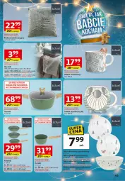 Gazetka promocyjna Auchan - Katalog Zabawki Święta jak babcię kocham Hipermarket - Gazetka - ważna od 26.11 do 26.11.2025 - strona 65 - produkty: Ser, Por, Garnek, Talerz obiadowy, Poduszka dekoracyjna, Sałat, Talerz, Talerz deserowy, Ręcznik, Kubek, Deser, Patelnia, Poduszka, Talerz głęboki, Rondel, Miska