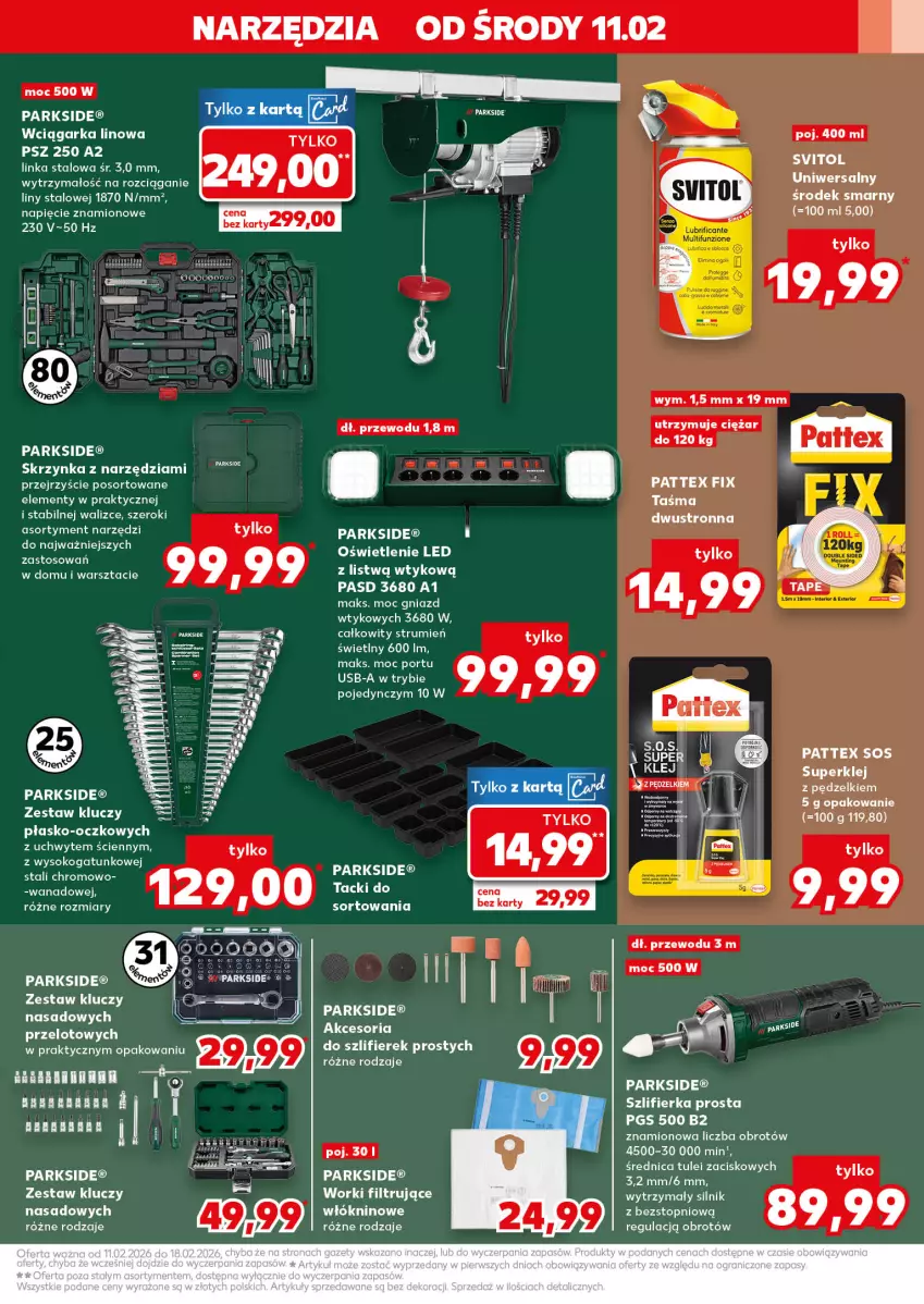 Gazetka promocyjna Kaufland - Kaufland - ważna 11.02 do 18.02.2026 - strona 11 - produkty: Inka, Parkside, Rum, Sok, Sos, Szlifierka, Top, Zestaw kluczy