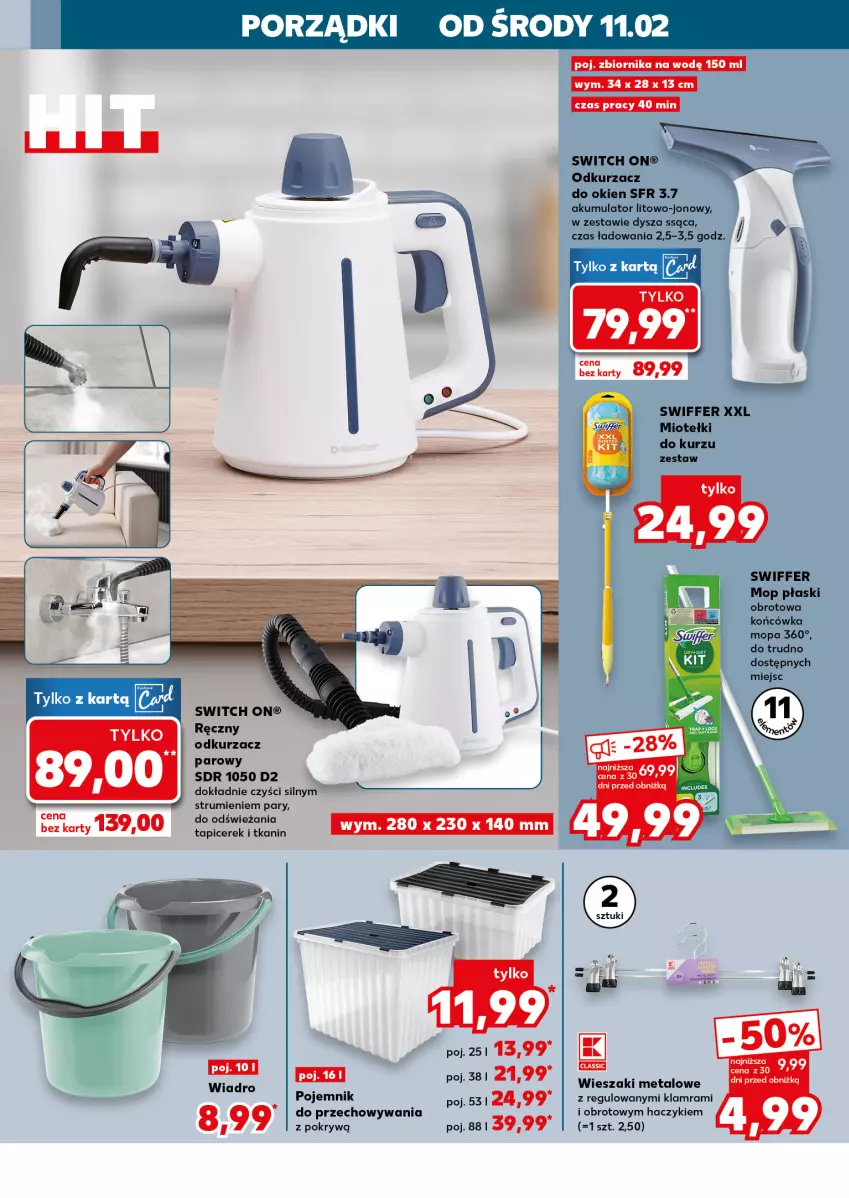 Gazetka promocyjna Kaufland - Kaufland - ważna 11.02 do 18.02.2026 - strona 4 - produkty: Akumulator, Haczyk, Mop, Odkurzacz, Pojemnik, Por, Rum, Wieszak