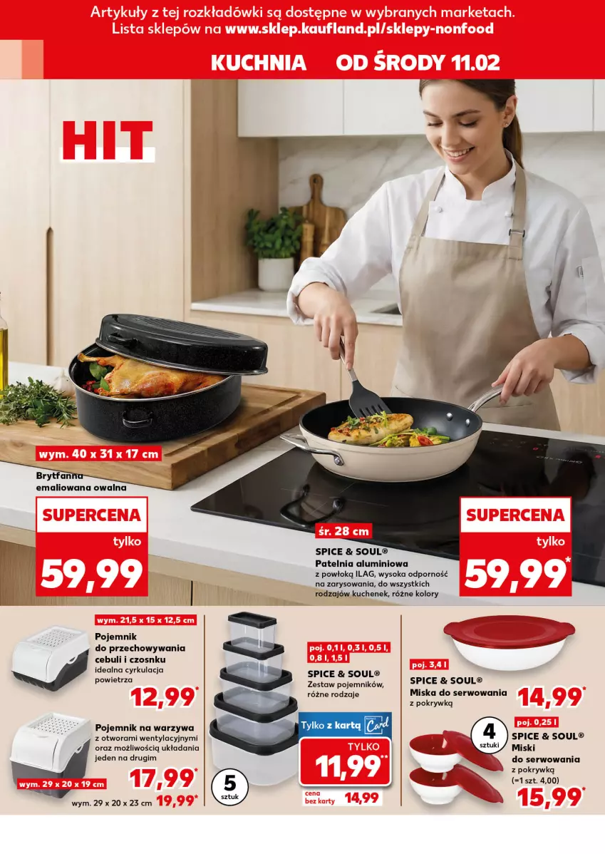 Gazetka promocyjna Kaufland - Kaufland - ważna 11.02 do 18.02.2026 - strona 8 - produkty: Fa, Miska, Patelnia, Pojemnik, Pojemnik do przechowywania, Por, Ser, Sok, Warzywa