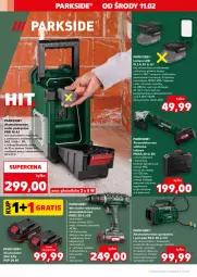 Gazetka promocyjna Kaufland - Kaufland - Gazetka - ważna od 18.02 do 18.02.2026 - strona 10 - produkty: Parkside, Sok, Ser, Rum, Głośnik, Walizka, Materac, Tera, Warka, Tarka, Pompka, Lampa LED, Wkręt, Wkrętarka, Opony, Lampa, Pokrywa, Akumulator