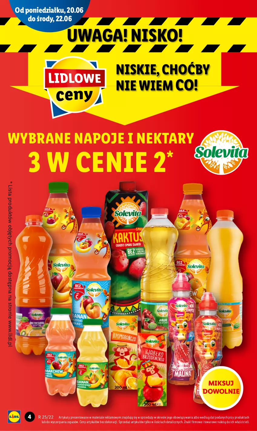 Gazetka promocyjna Lidl - GAZETKA - ważna 20.06 do 22.06.2022 - strona 4 - produkty: Napoje, Nektar, Waga