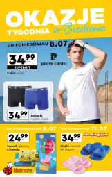 Gazetka promocyjna Biedronka - Gazetka - ważna od 21.07 do 21.07.2024 - strona 1 - produkty: Klapki, Ser, Kret, T-shirt, Ręcznik, Bokserki