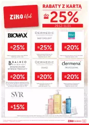 Gazetka promocyjna Ziko - Gazetka Ziko Dermo - Gazetka - ważna od 11.01 do 11.01.2023 - strona 15 - produkty: SVR, Ser, Biovax, Dermedic, Oillan, Dermena