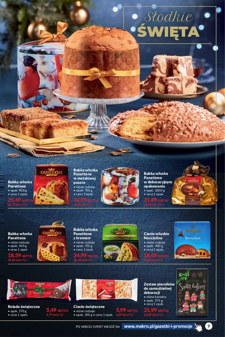 Gazetka promocyjna Makro - [Oferta specjalna] Delikatesy - ważna 30.11 do 13.12.2021 - strona 9 - produkty: Babka, Piernik, Rolada