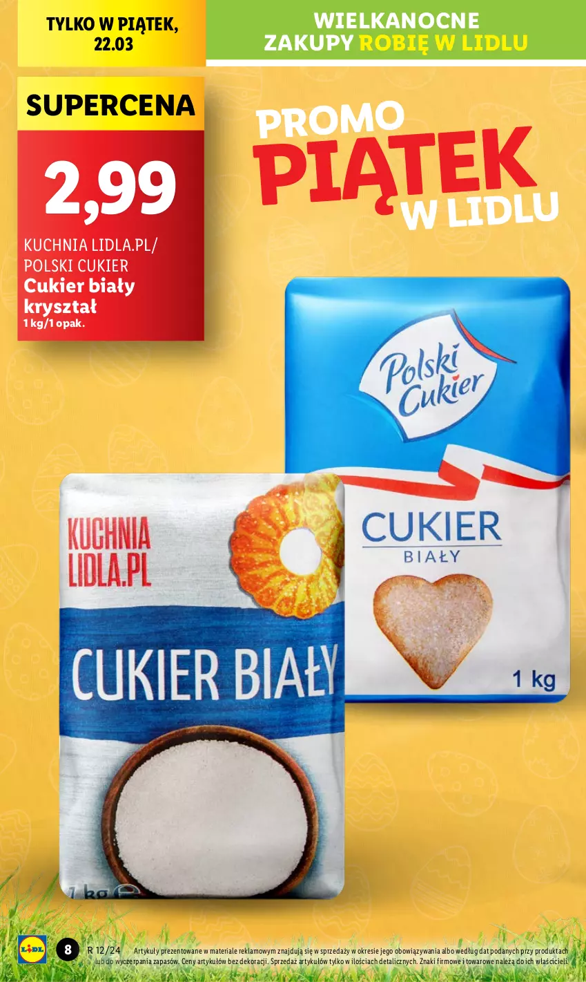 Gazetka promocyjna Lidl - GAZETKA - ważna 21.03 do 24.03.2024 - strona 8 - produkty: Cukier, Kuchnia
