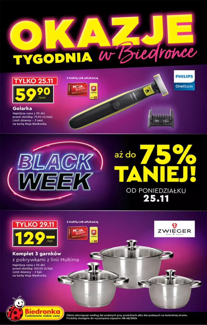 Gazetka promocyjna Biedronka - Okazje tygodnia - ważna 25.11 do 07.12.2024 - strona 1 - produkty: Kret, Philips