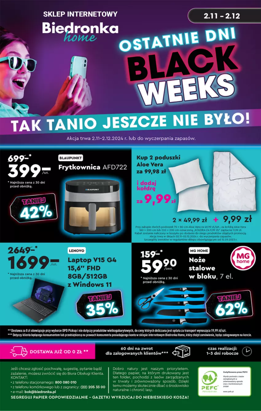 Gazetka promocyjna Biedronka - Okazje tygodnia - ważna 25.11 do 07.12.2024 - strona 48 - produkty: Feta, Gra, Kosz, Papier, Por, Sport, Telefon, Tran