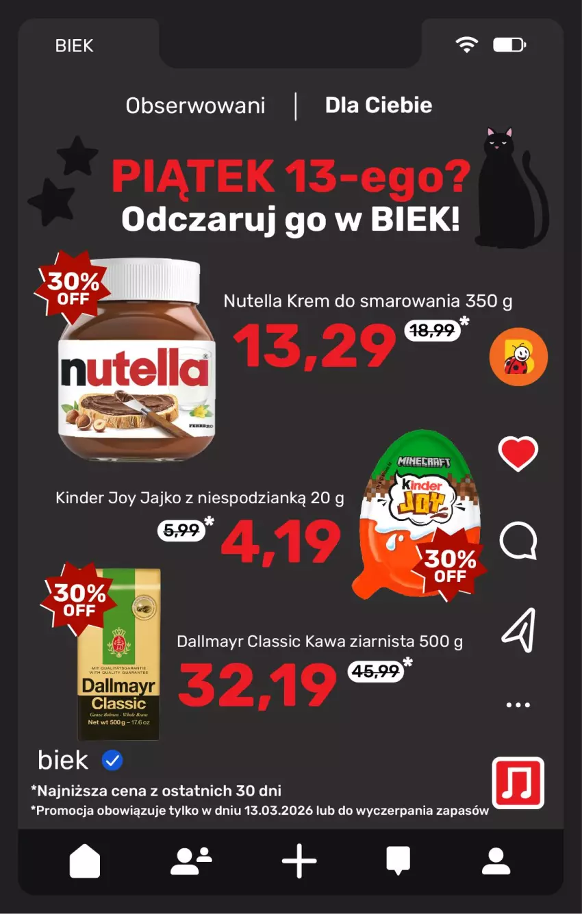 Gazetka promocyjna Biedronka - Gazetka - ważna 13.03 do 20.03.2026 - strona 3 - produkty: Dallmayr, Kawa, Kawa ziarnista, Nutella, Ser