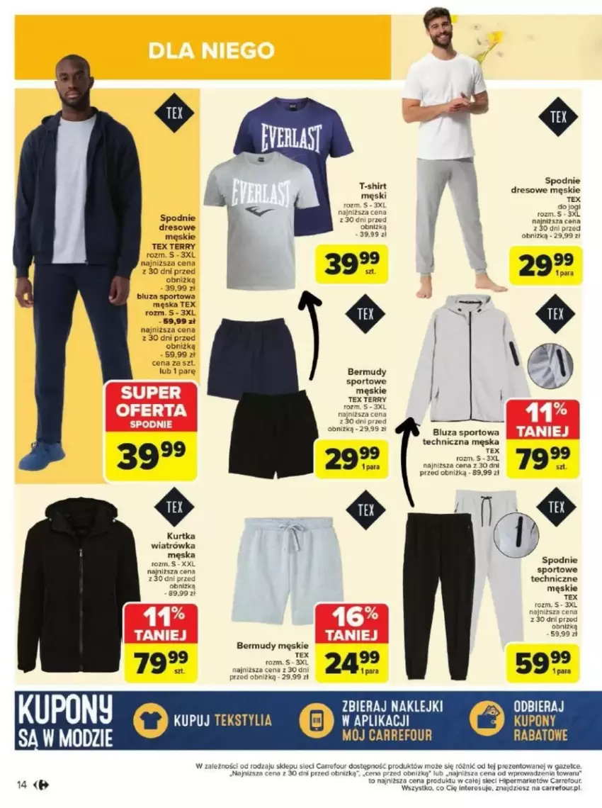 Gazetka promocyjna Carrefour - ważna 17.03 do 29.03.2025 - strona 6 - produkty: Bermudy, Bluza, Dres, Kurtka, Por, Spodnie, Sport