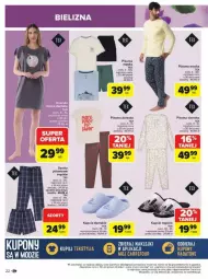 Gazetka promocyjna Carrefour - Gazetka - ważna od 29.03 do 29.03.2025 - strona 15 - produkty: Kapcie, Szorty, Bielizna, Spodnie, Piżama