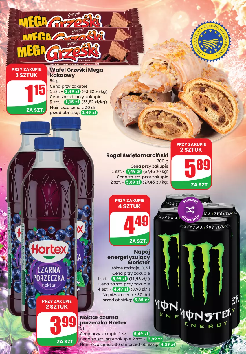 Gazetka promocyjna Dino - Weekendowe okazje - ważna 23.10 do 24.10.2026 - strona 2 - produkty: Grześki, Hortex, Kakao, Napój, Nektar, Por, Rogal