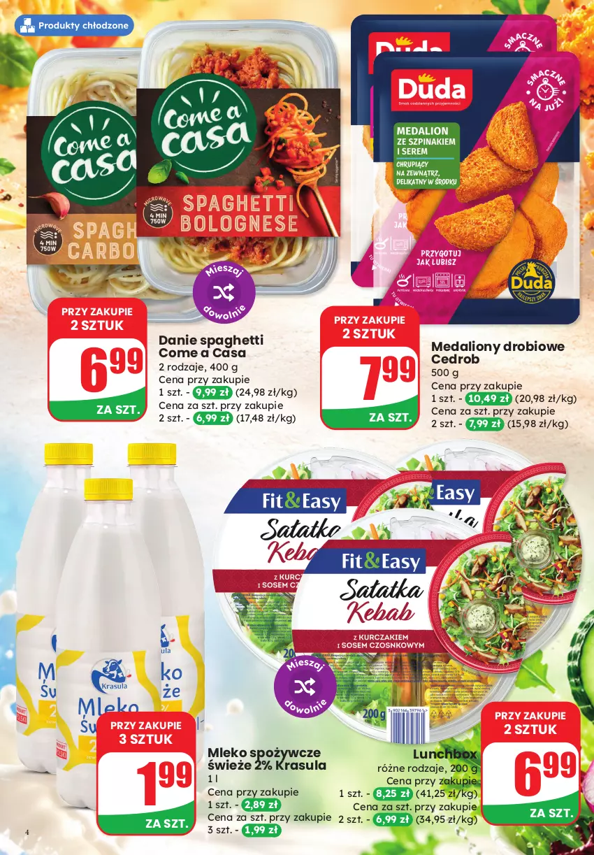 Gazetka promocyjna Dino - Weekendowe okazje - ważna 23.10 do 24.10.2026 - strona 4 - produkty: Lion, Mleko, Spaghetti