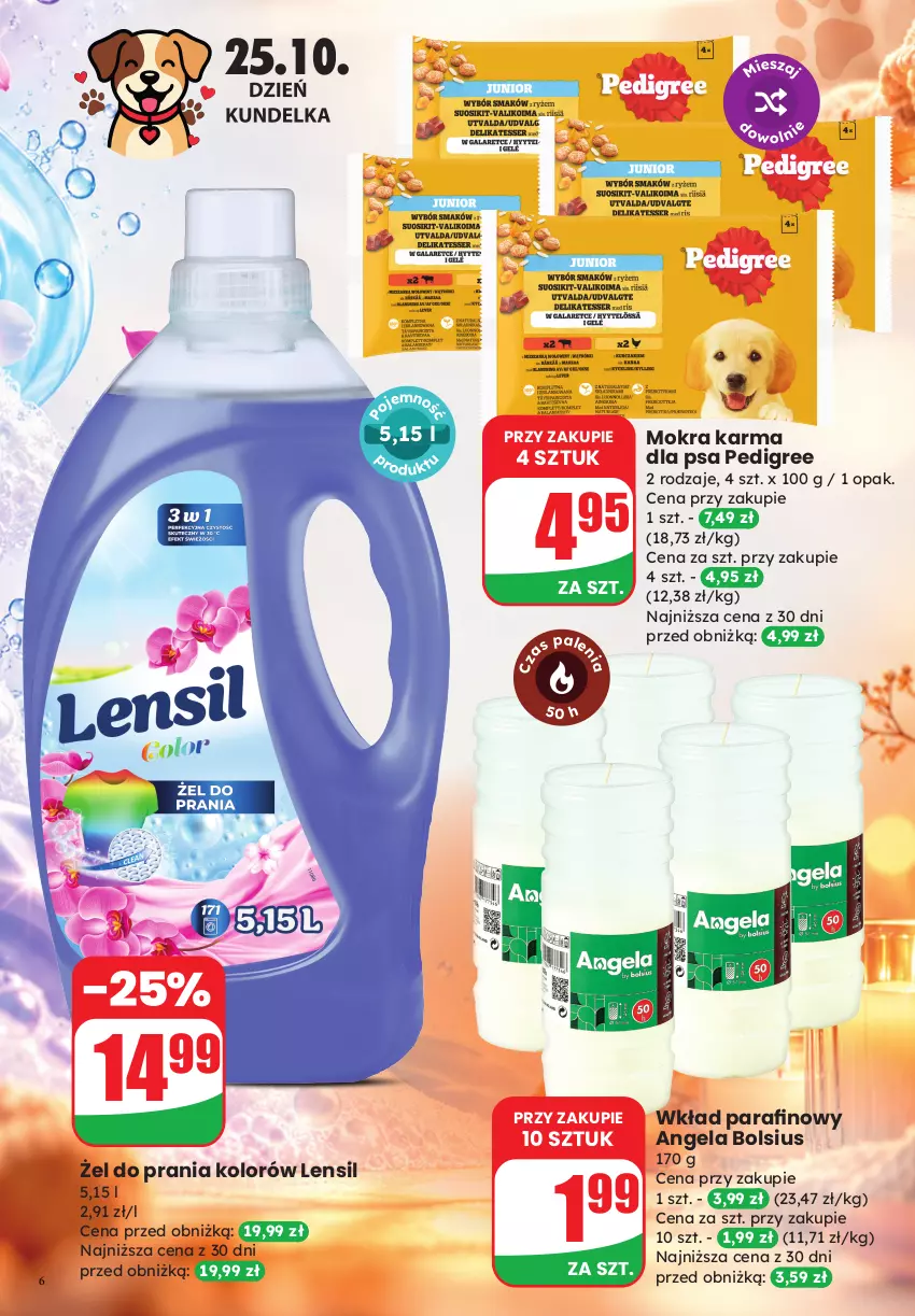 Gazetka promocyjna Dino - Weekendowe okazje - ważna 23.10 do 24.10.2026 - strona 6 - produkty: Bols, Bolsius, Mokra karma, Pedigree