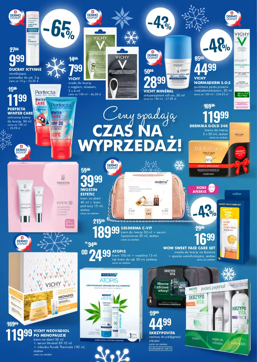 Gazetka promocyjna Super Pharm - Gazetka - ważna 26.01 do 09.02.2022 - strona 4 - produkty: Dermika, Ducray, Iwostin, Suplement diety, Top, Vichy