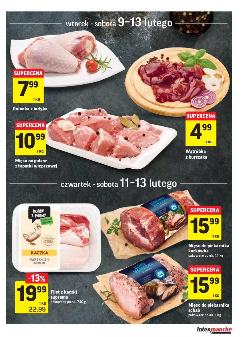 Gazetka promocyjna Intermarche - Okazje tygodnia - ważna 09.02 do 15.02.2021 - strona 13 - produkty: Golonka z indyka, Kurczak, Mięso, Mięso na gulasz, Piekarnik