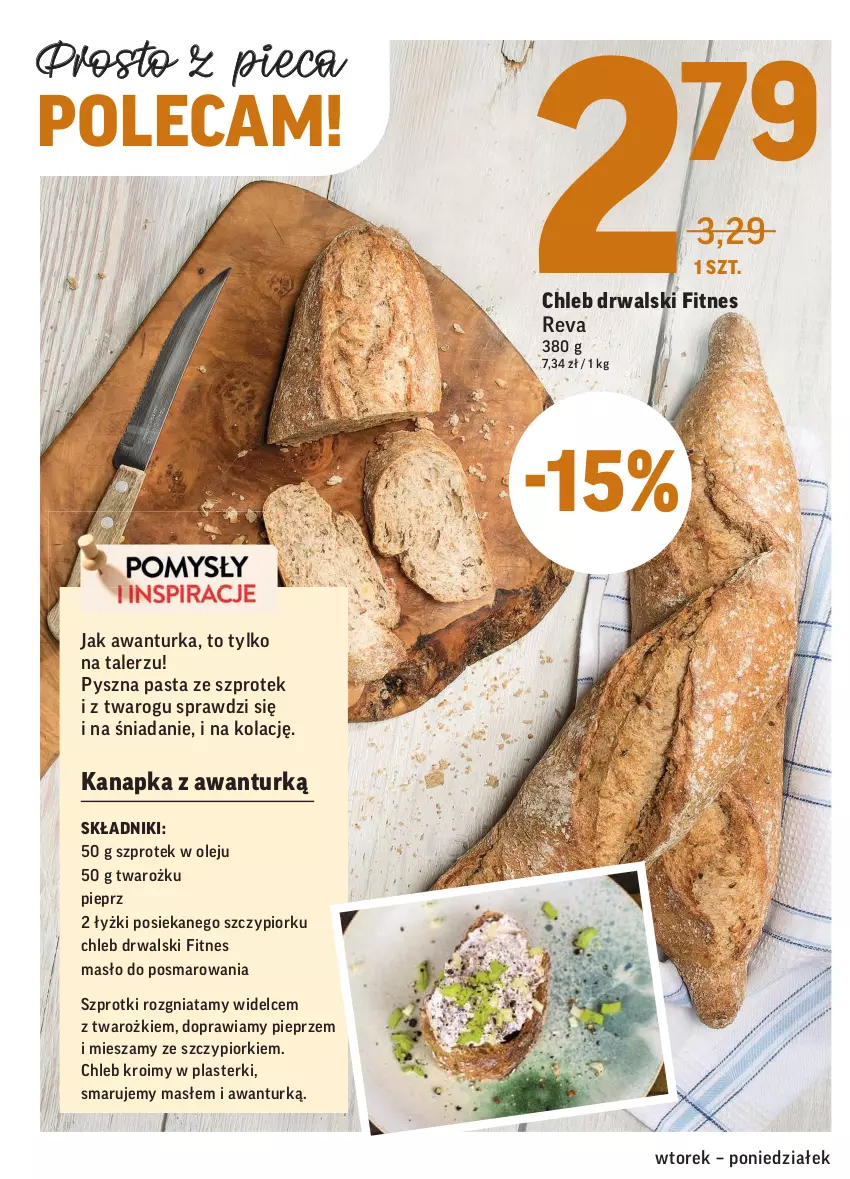 Gazetka promocyjna Intermarche - Okazje tygodnia - ważna 09.02 do 15.02.2021 - strona 18 - produkty: Chleb, Masło, Olej, Piec, Pieprz, Plasterki, Szprot, Talerz