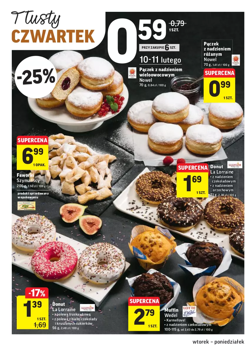 Gazetka promocyjna Intermarche - Okazje tygodnia - ważna 09.02 do 15.02.2021 - strona 20 - produkty: Cukier, Donut, Fa, Faworki, Pączek, Róża