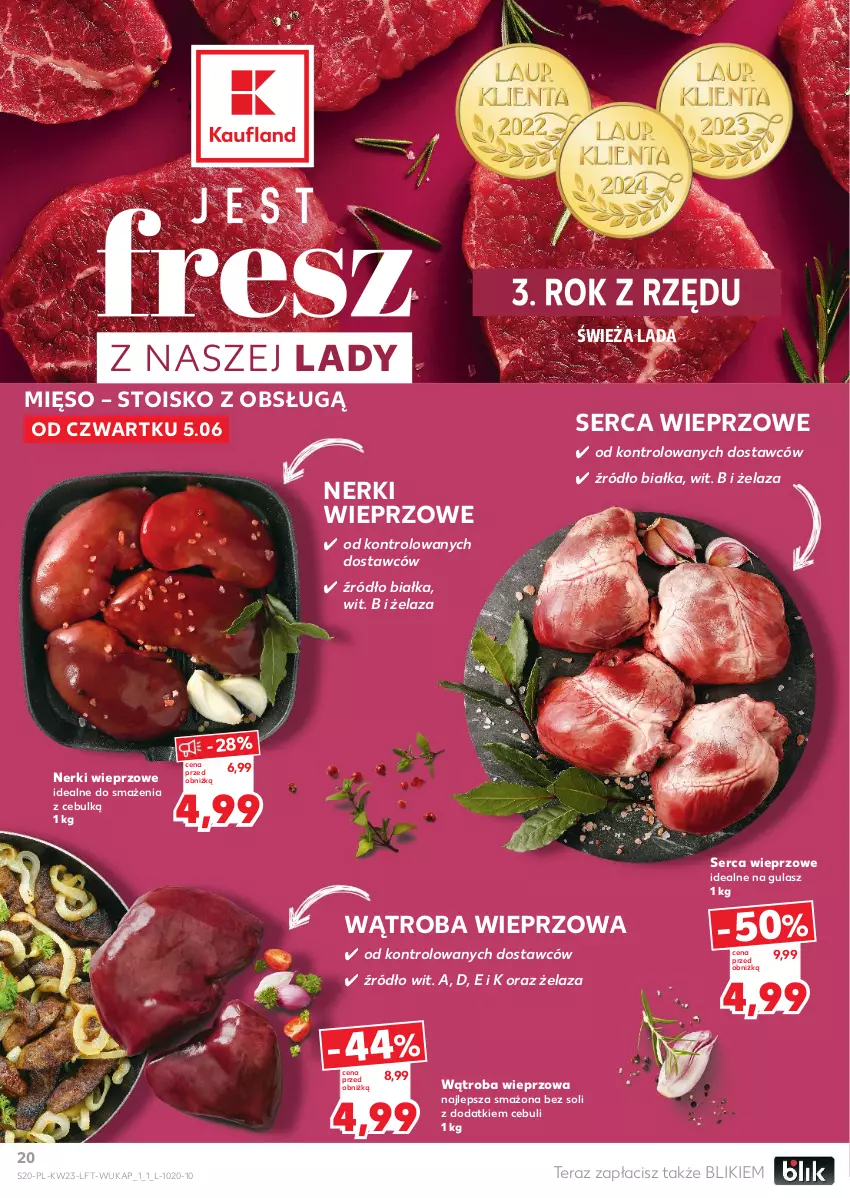Gazetka promocyjna Kaufland - Gazetka tygodnia - ważna 05.06 do 11.06.2025 - strona 20 - produkty: Mięso, Ser, Tera