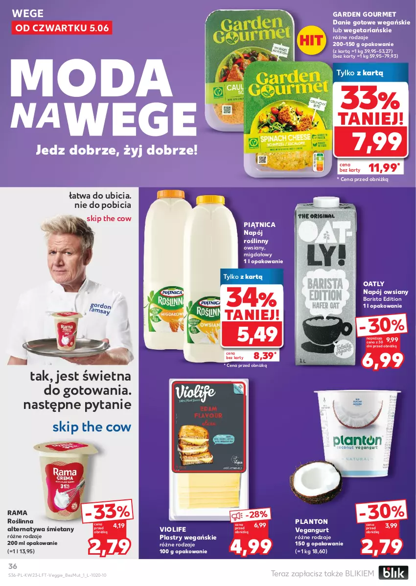 Gazetka promocyjna Kaufland - Gazetka tygodnia - ważna 05.06 do 11.06.2025 - strona 36 - produkty: BIC, Danie gotowe, Moda, Napój, Napój roślinny, Piątnica, Rama, Tera, Vegangurt