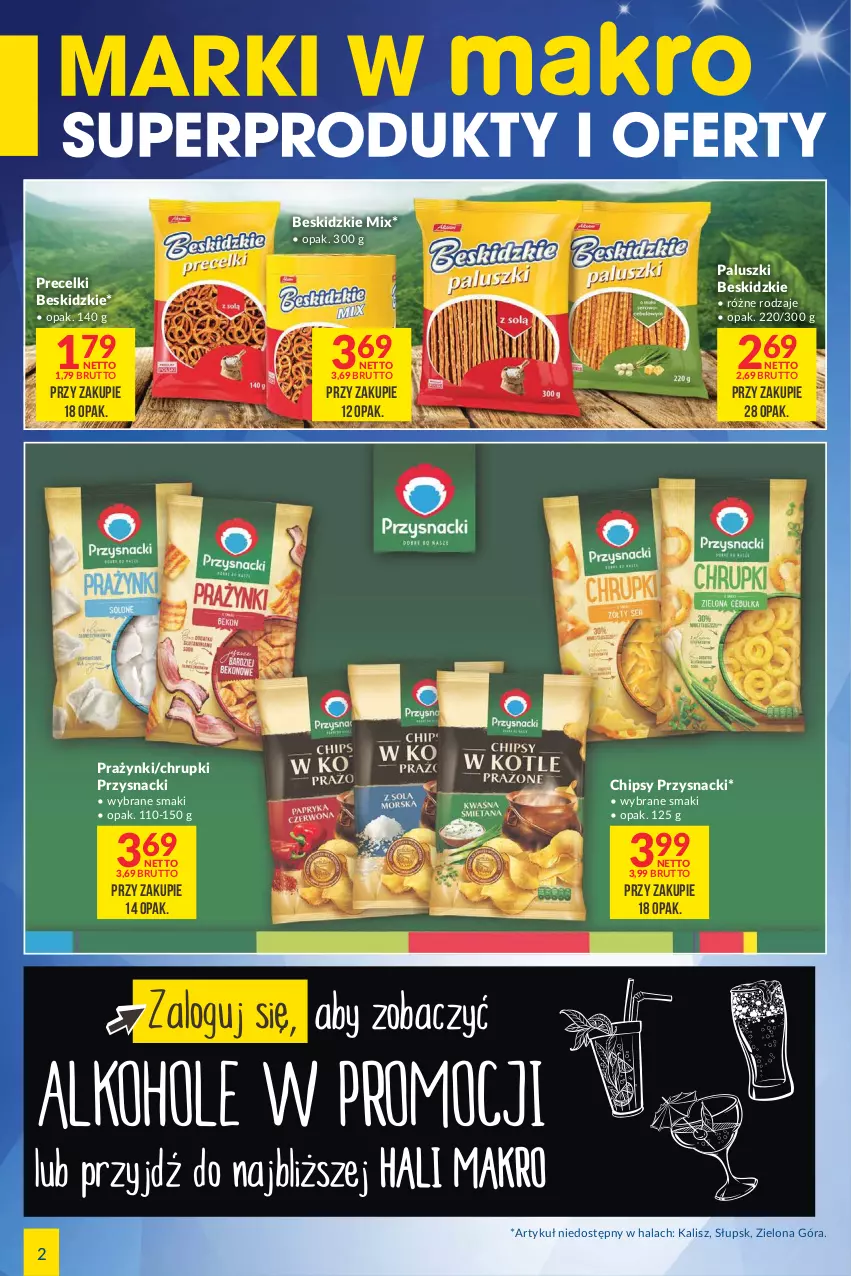 Gazetka promocyjna Makro - [Oferta specjalna] Marki w MAKRO - ważna 19.04 do 02.05.2022 - strona 2 - produkty: Beskidzki, Chipsy, Chrupki, Precelki, Przysnacki