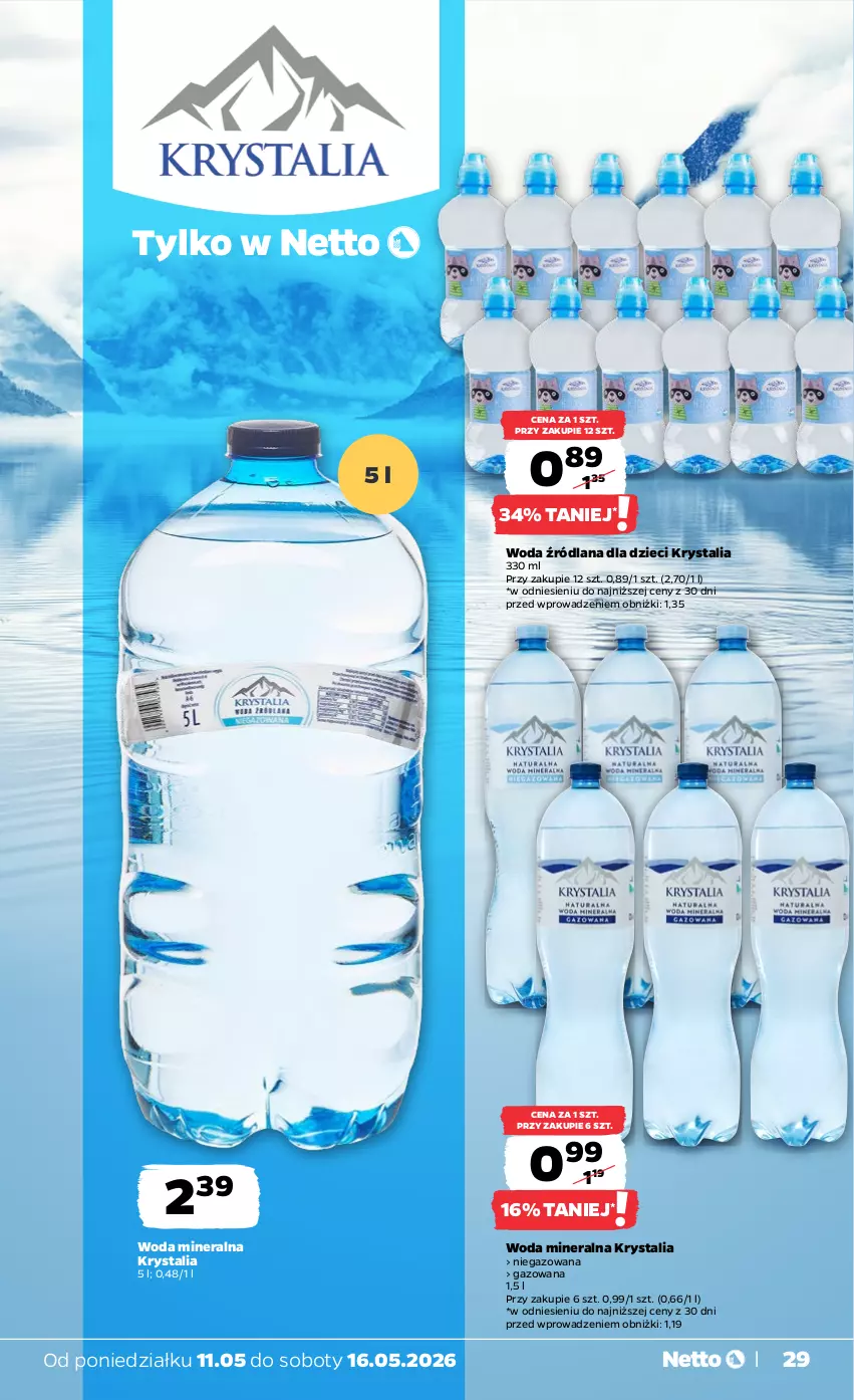 Gazetka promocyjna Netto - Od Poniedziałku - ważna 11.05 do 16.05.2026 - strona 29 - produkty: Dzieci, LANA, Woda, Woda mineralna
