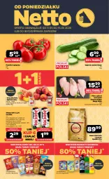 Gazetka promocyjna Netto - Od Poniedziałku - Gazetka - ważna od 16.05 do 16.05.2026 - strona 1 - produkty: Kurczak, Domestos, Gra, Filet z piersi kurczaka, Kawa ziarnista, Ogórek, Chipsy, Kawa, Nektarynka, Lavazza, Lay’s, Nektar, Mleko