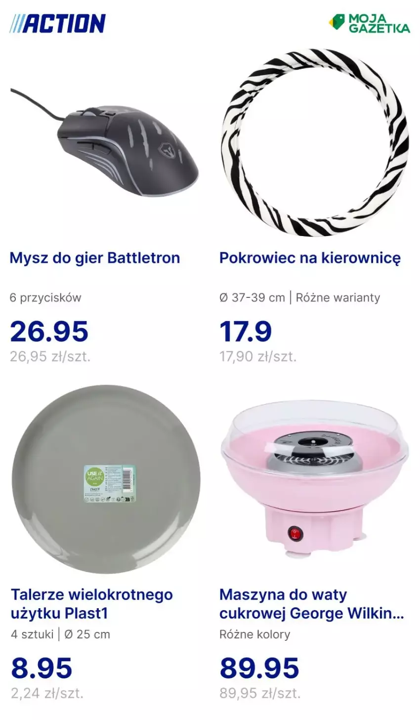 Gazetka promocyjna Action - ważna 15.04 do 21.04.2025 - strona 15 - produkty: Mysz, Pokrowiec, Pokrowiec na kierownicę, Szyna, Talerz