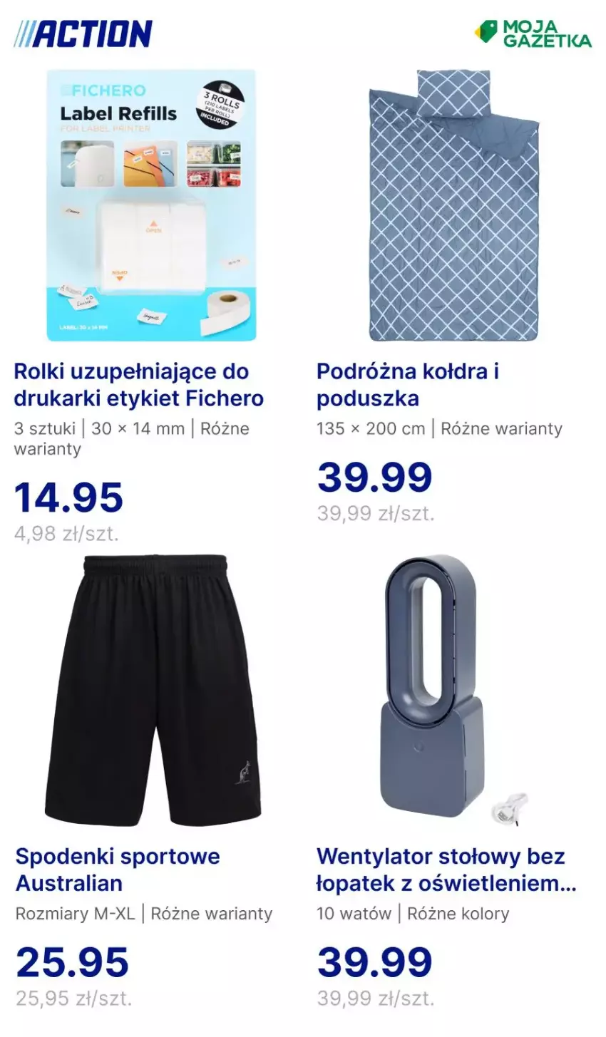 Gazetka promocyjna Action - ważna 15.04 do 21.04.2025 - strona 28 - produkty: Drukarki, Kołdra, Poduszka, Por, Rolki, Sport