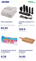 Gazetka promocyjna Action - Gazetka - ważna od 21.04 do 21.04.2025 - strona 8 - produkty: Pled, Ser, Suszarka, Donut
